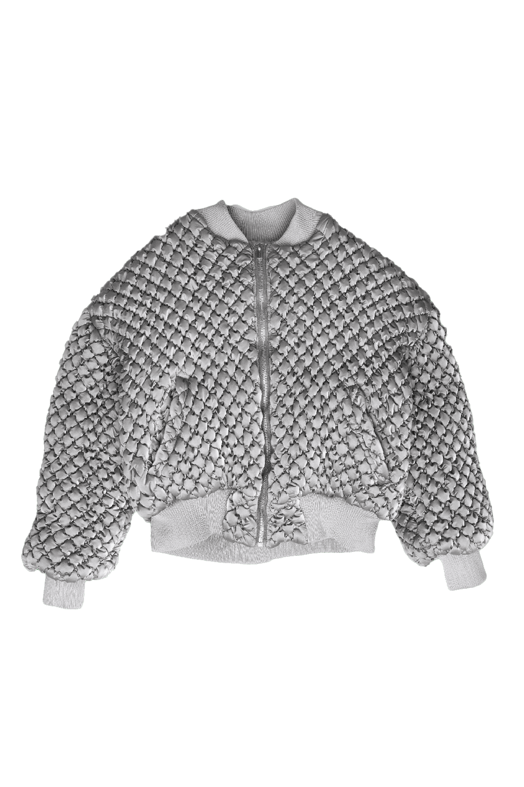 BOMBER JACKET SILVER