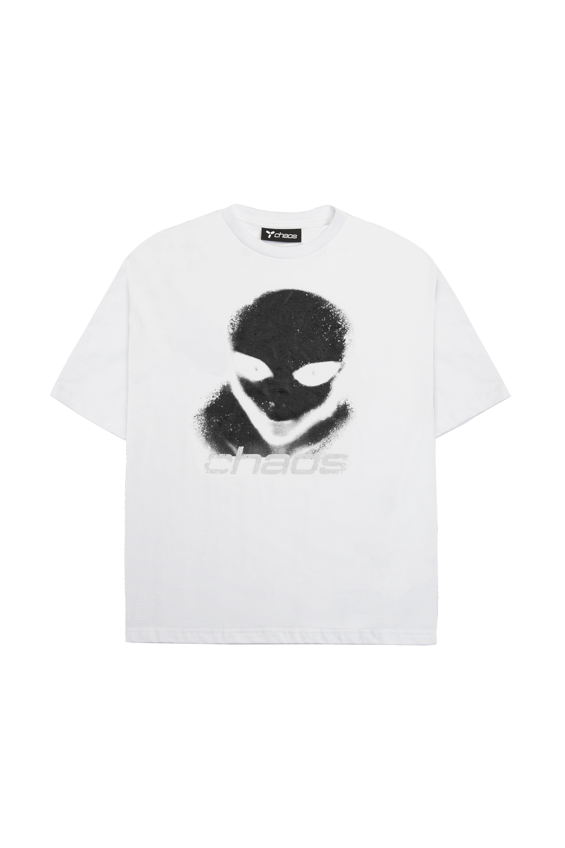 Distressed Alien White/Black T-shirt – Chaos Gone Global PL